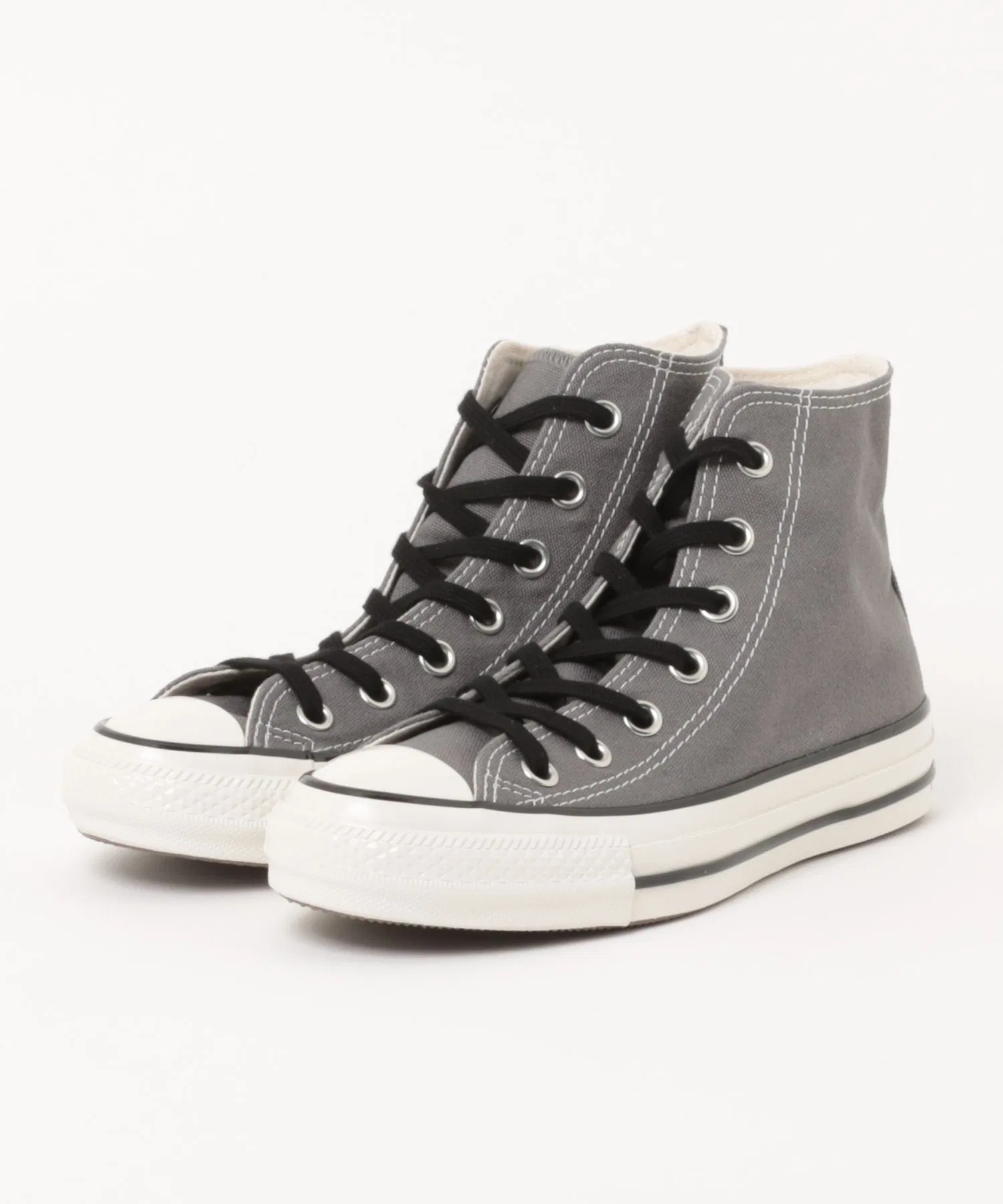 Мужские высокие кеды из хлопка Converse All Star Aged CL HI серые