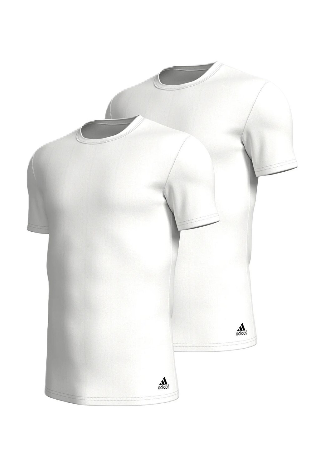 

Мужская футболка Active Flex, 2 шт, приталенная майка из хлопка Adidas, белый