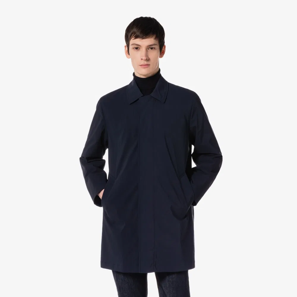 Мужской тёмно-синий кар-коут от Lacoste