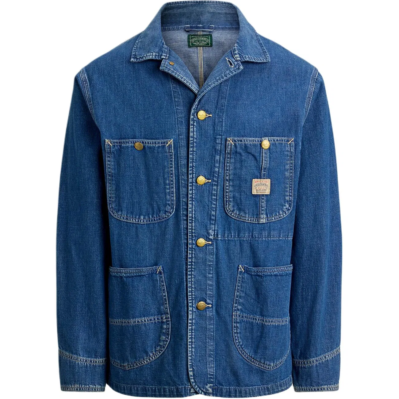 Куртка-рубашка с накладными карманами Polo Ralph Lauren, Blue