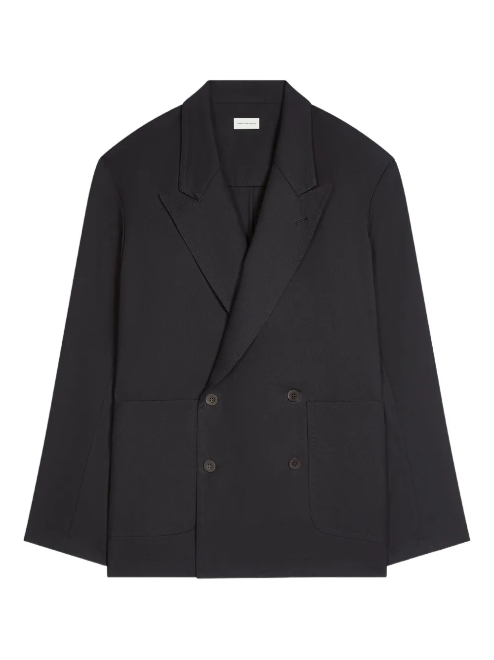 

Двубортный пиджак DRIES VAN NOTEN, черный