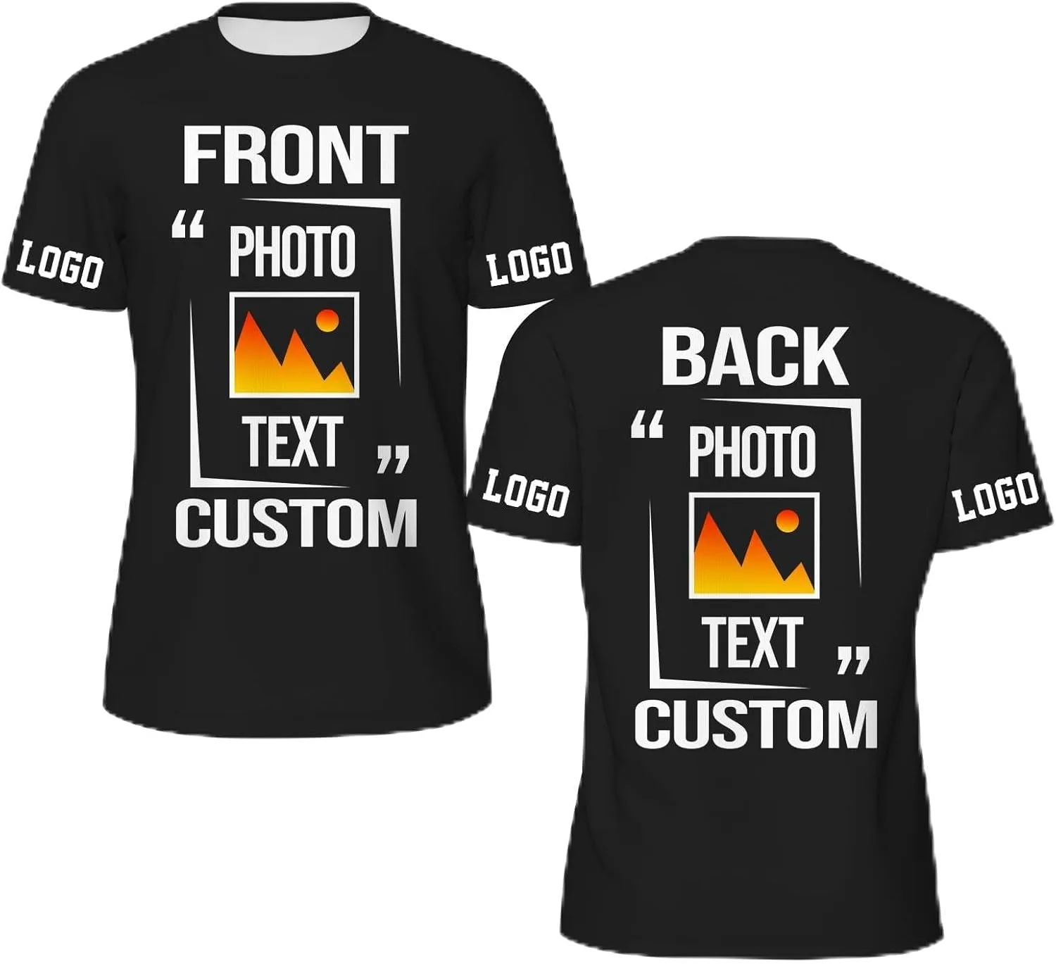 Футболка Custom с вашим текстом и изображениями