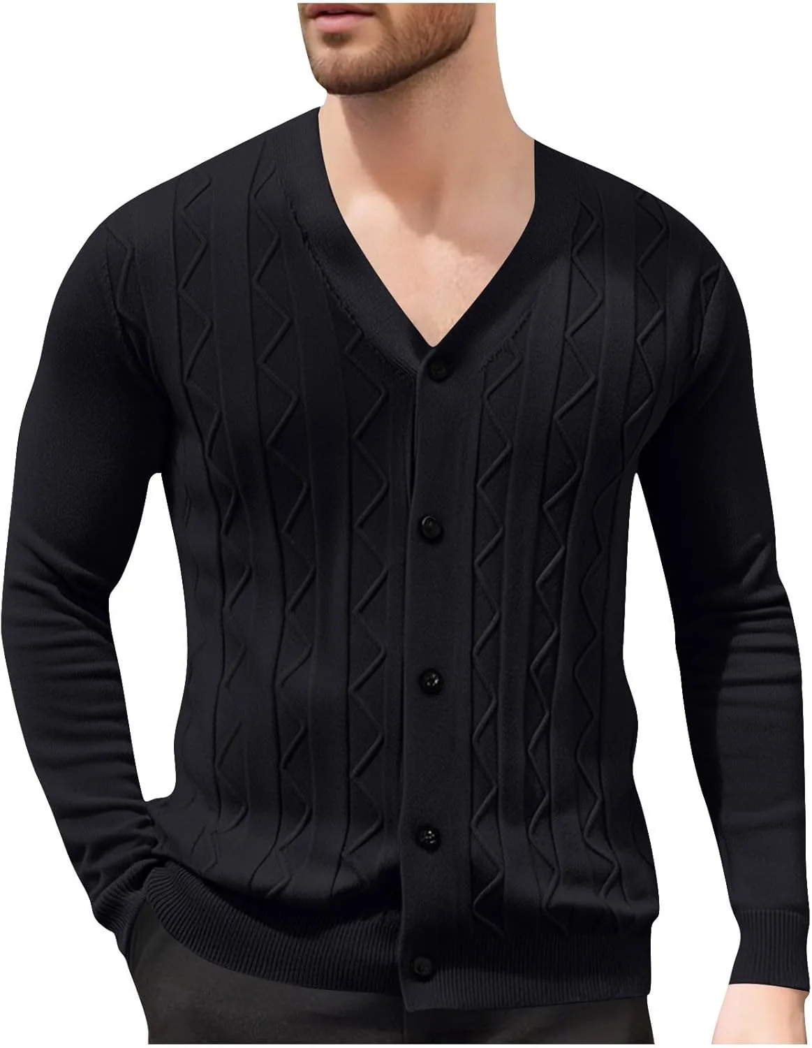 

Мужской кардиган свободного кроя Henlvie