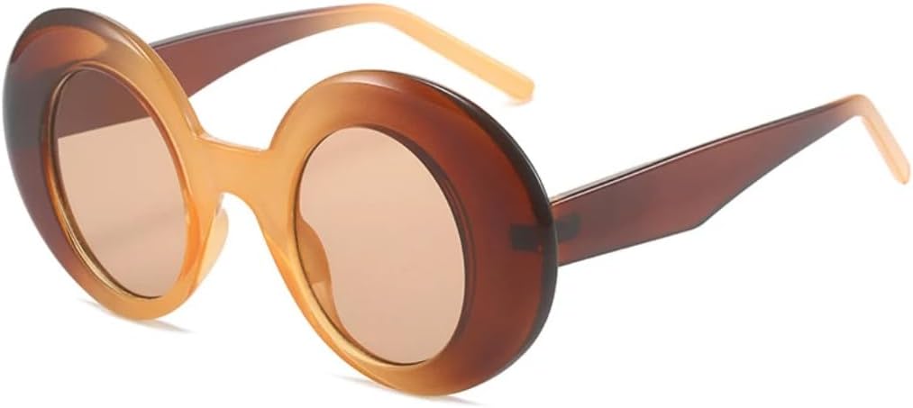 

Популярные модные овальные солнцезащитные очки контрастного цвета для женщин, защита от УФ-излучения UV400, ретро, ​​сине-красные, трендовые для мужчин, панк VVTWSSW, Brown Tea Champagne