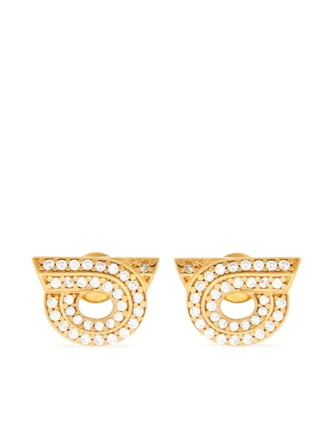 

Серьги Gancini со стразами Ferragamo, золотой