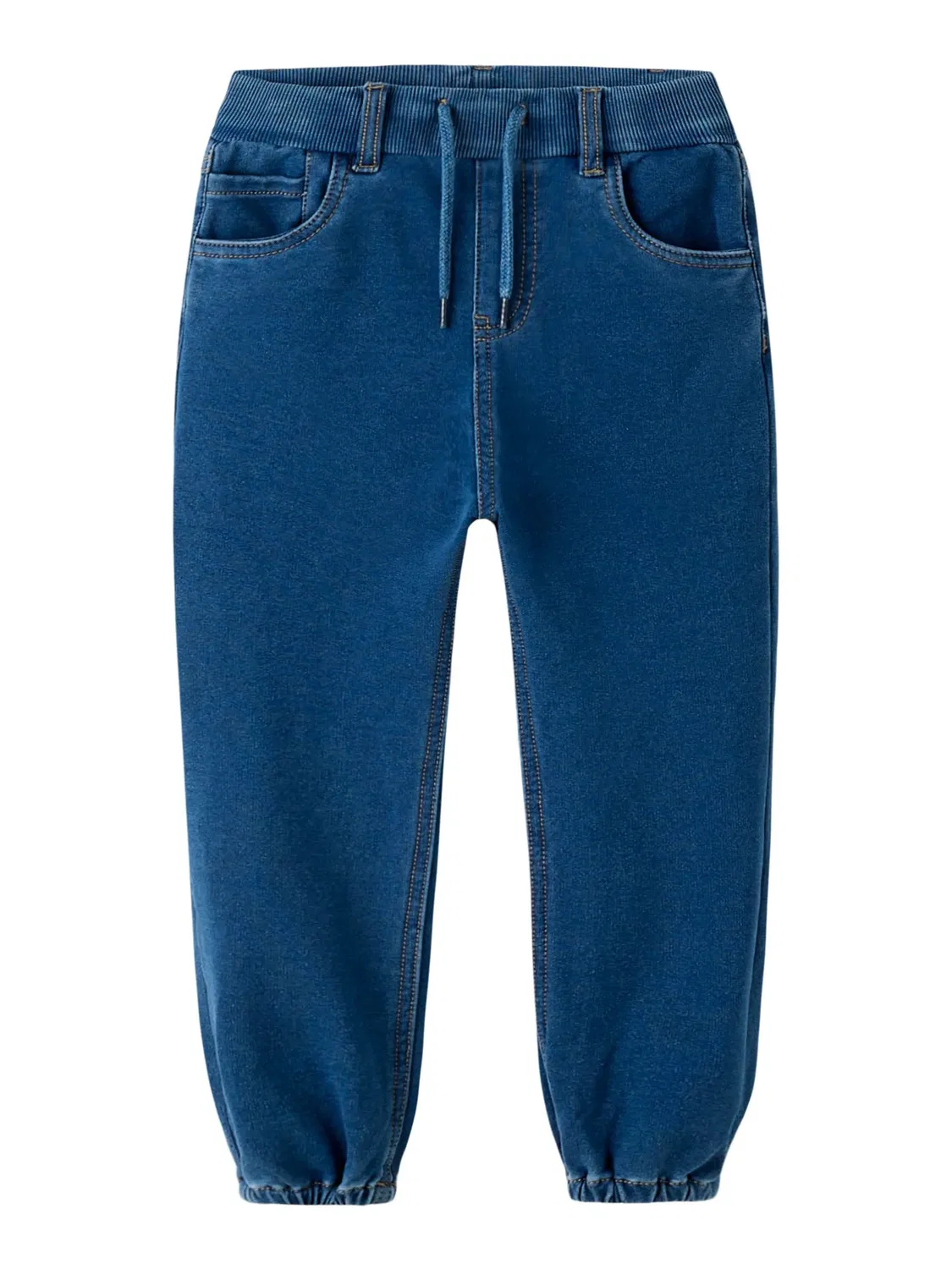 Джинсы baggy fit, TWO SOON, medium blue denim