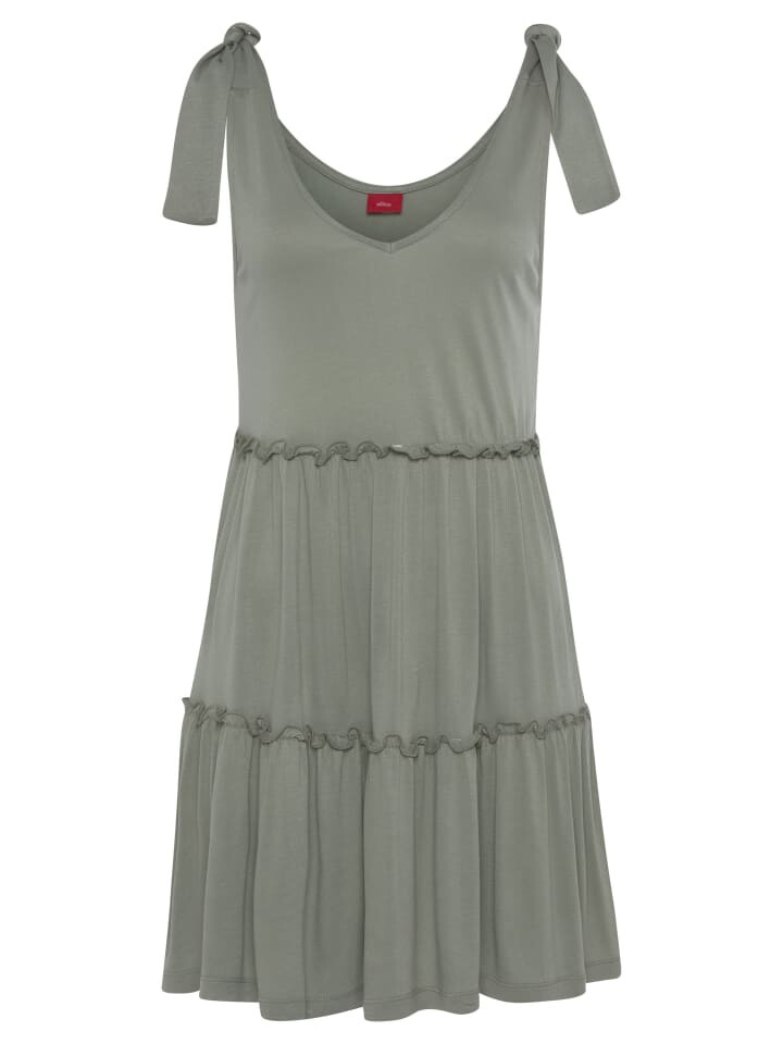 

Платье до колена s.Oliver Jerseykleid, хаки