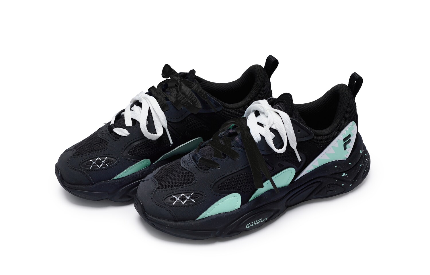

Кроссовки FILA Lifestyle Shoes Men Low-top Black, черный/синий/белый