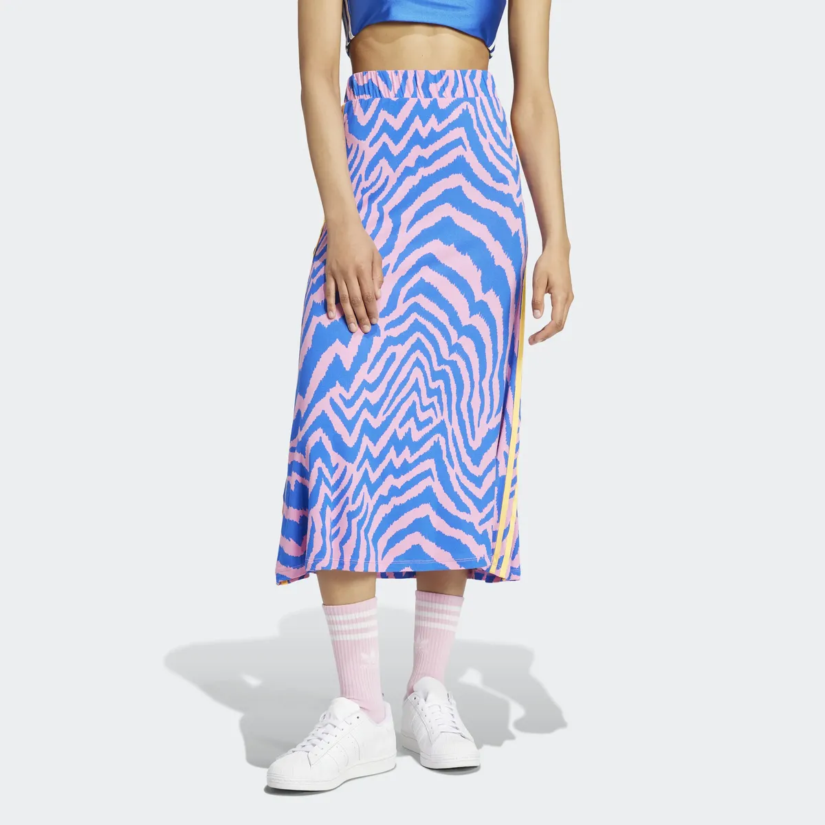 

Юбка Adidas Originals "FARM 3S SKIRT", цвет True Pink S19