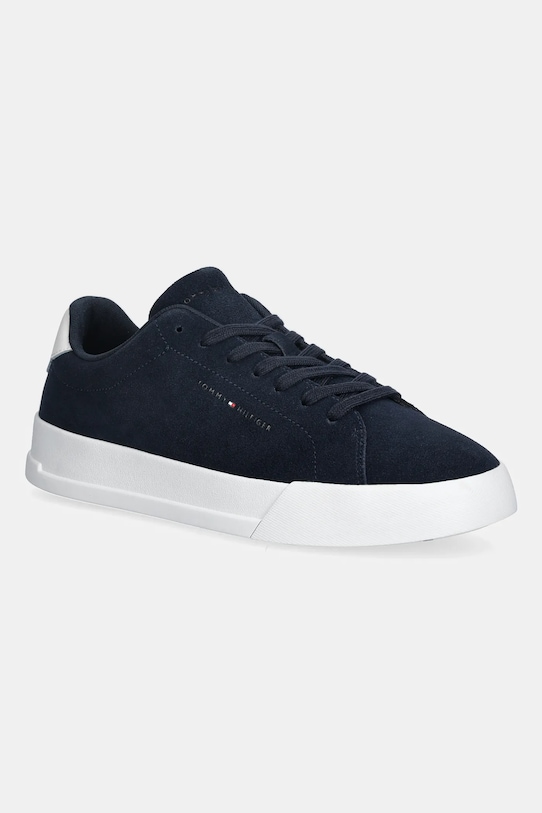 

Кроссовки th court core suede из замши Tommy Hilfiger, темно-синий