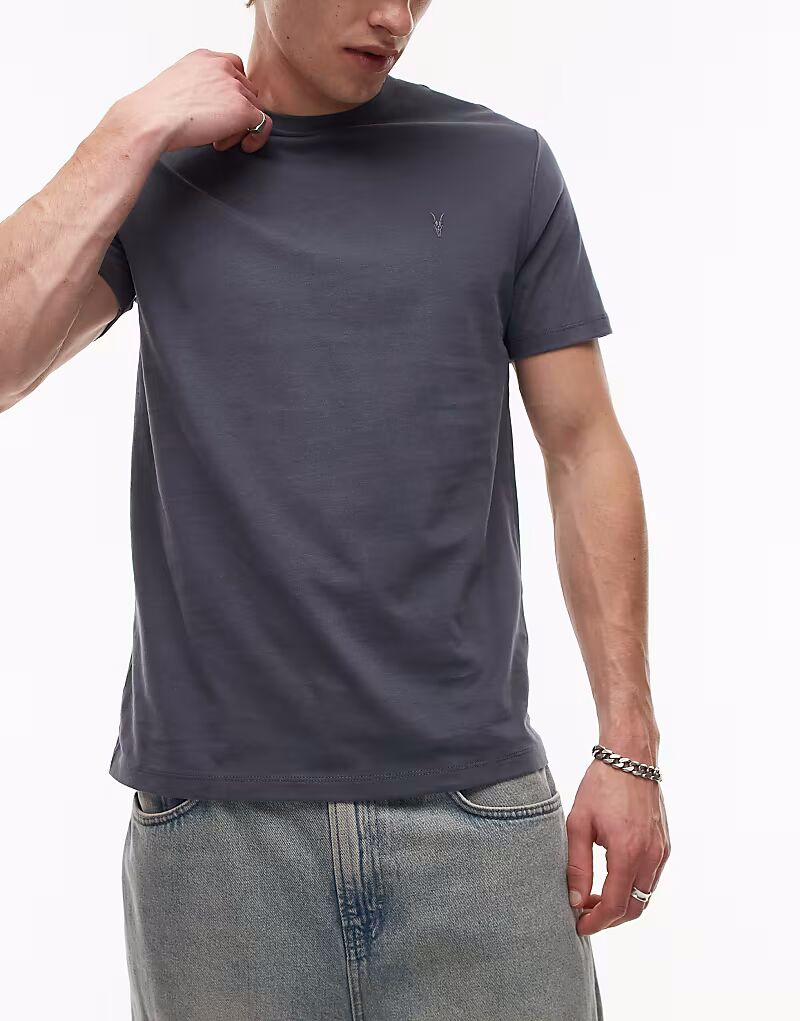 

Упаковка из 3 футболок AllSaints Brace из хлопка с начесом, многоцветная синяя