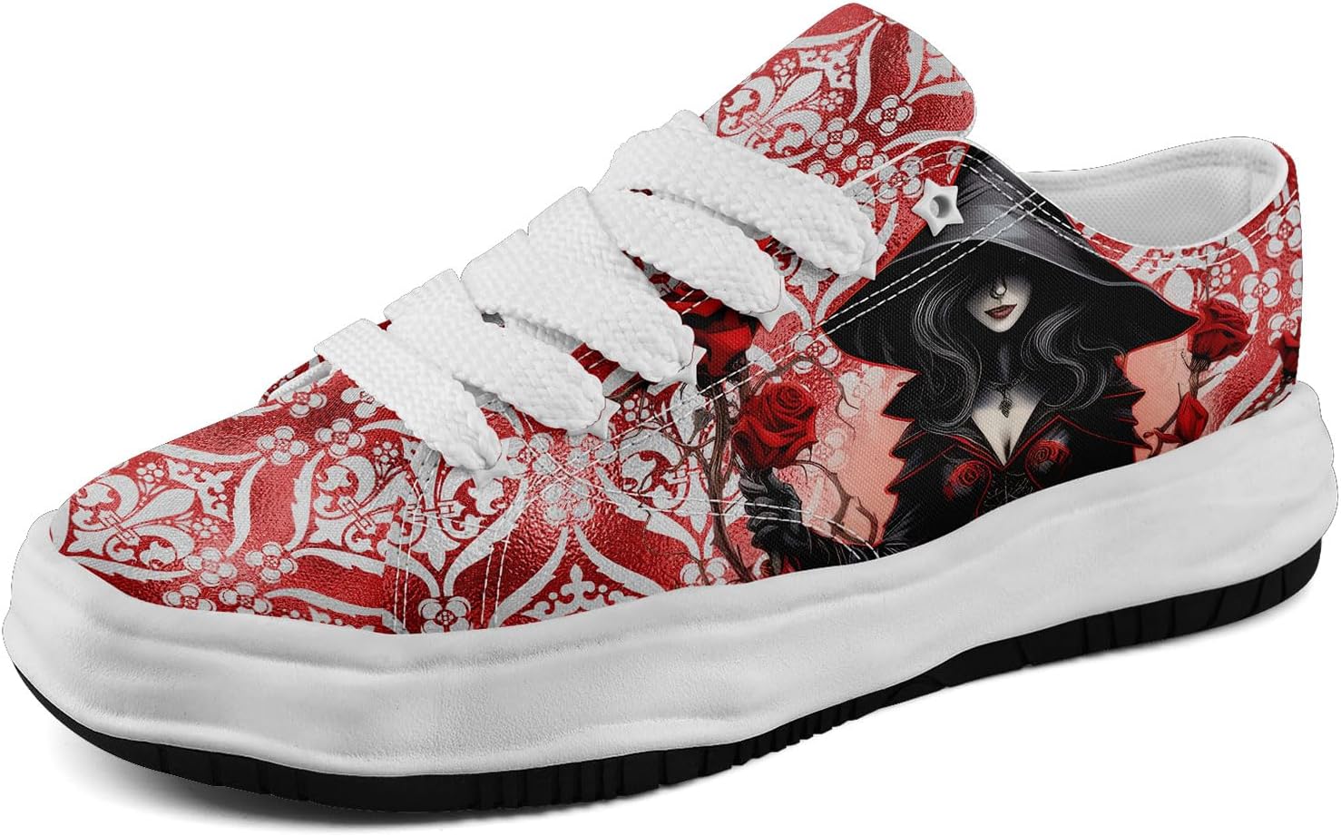 

Мужские готические кроссовки coolcustomize с черепами, модные, повседневные, для скейтбординга, из холщовой ткани, женские, уличная мода, удобные для ходьбы, белый