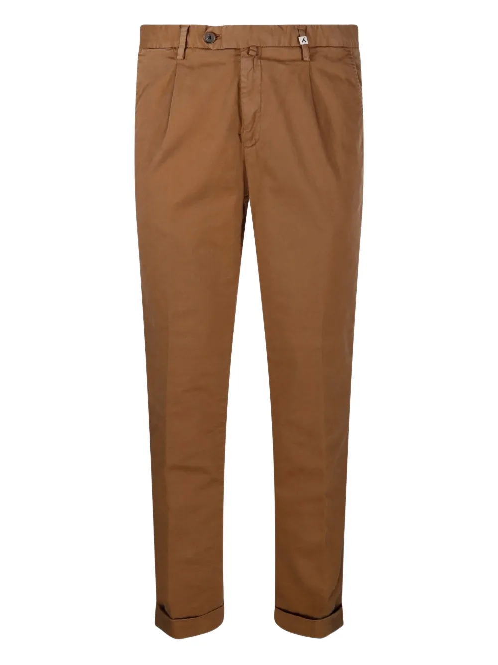 

Брюки прямого кроя со складками Myths, коричневый