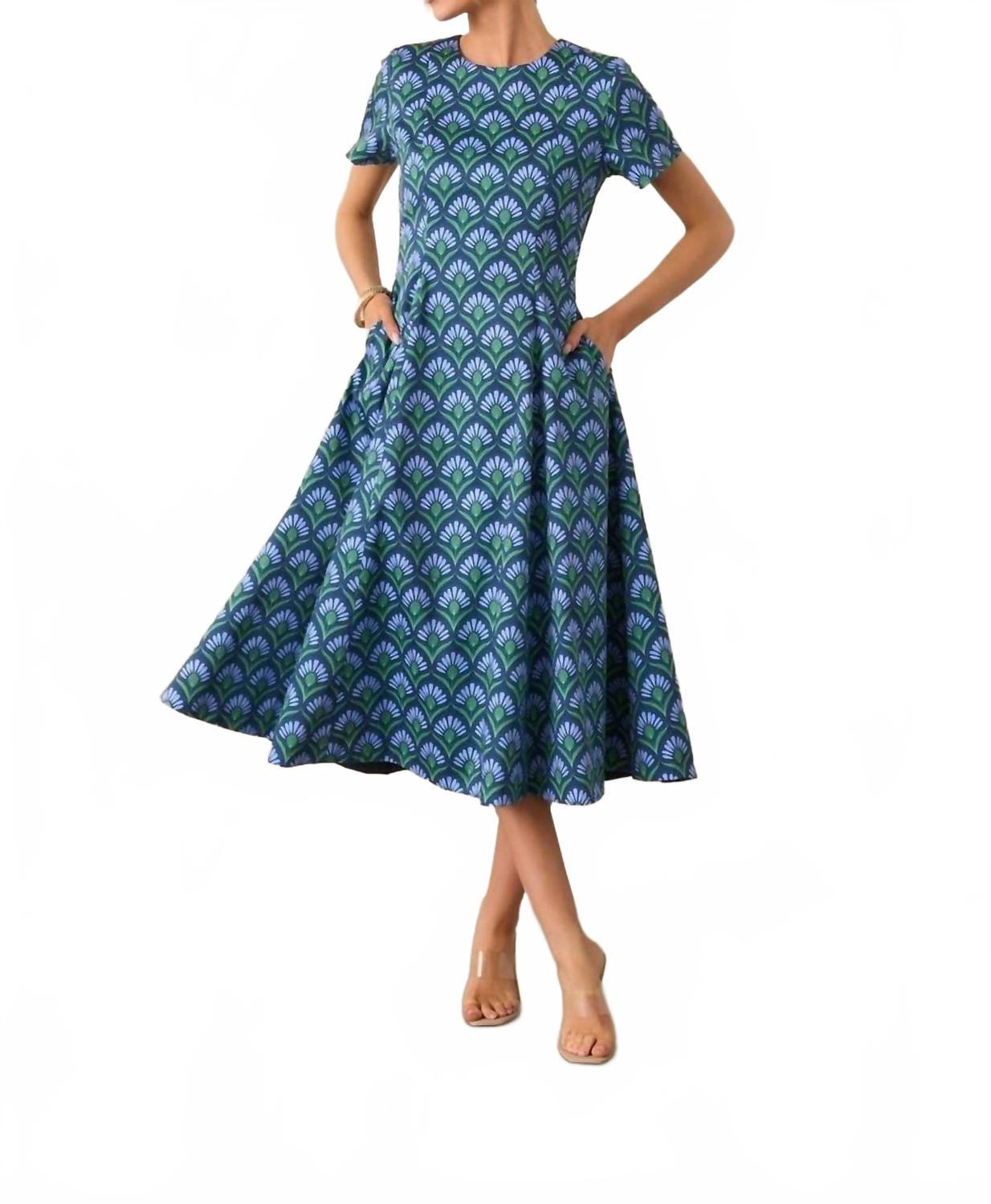 

Prosperina Двустороннее миди-платье Margot в синем цвете Fan Fete