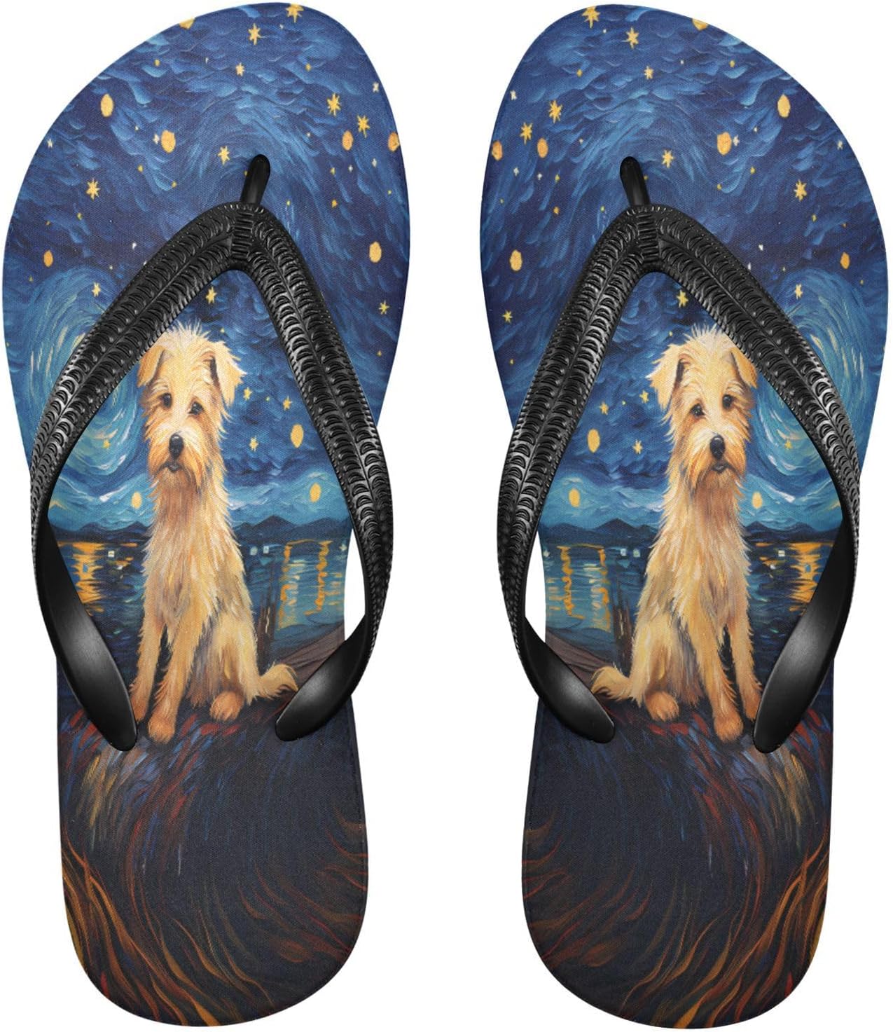 

Женские и мужские шлепанцы с фламинго и цветами, женские слайды, мужские сандалии, душевые тапочки, летние нескользящие шлепанцы для бассейна, пляжа и ванной Mnsruu, Dog I 3924