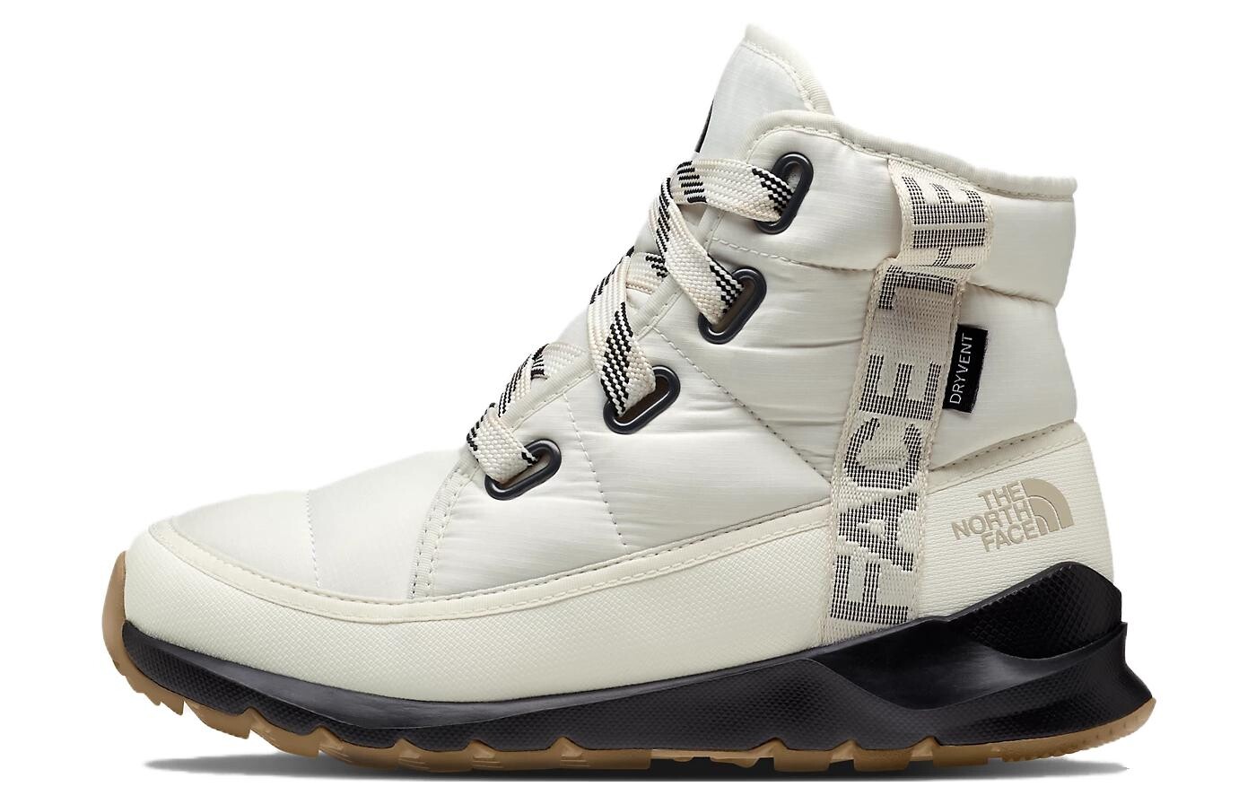 Женские ботинки THE NORTH FACE Thermoball стеганые на шнуровке, белый
