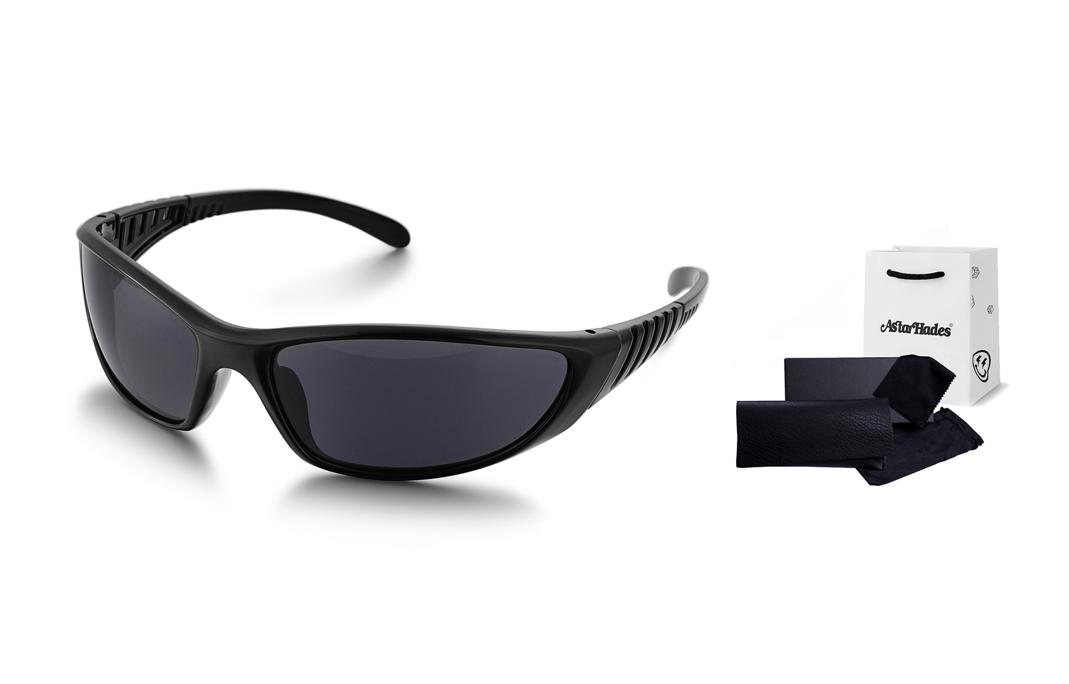 

Солнцезащитные очки Cat Eye унисекс ASTAR HADES, черно-серебристые