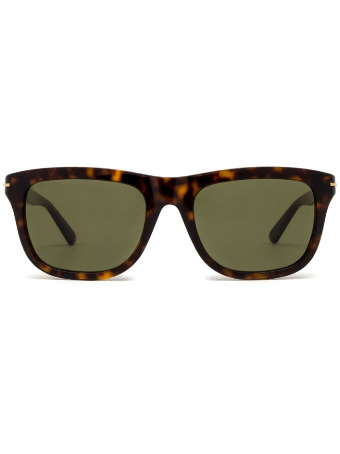 

Солнцезащитные очки в квадратной оправе черепаховой расцветки Gucci Eyewear, коричневый
