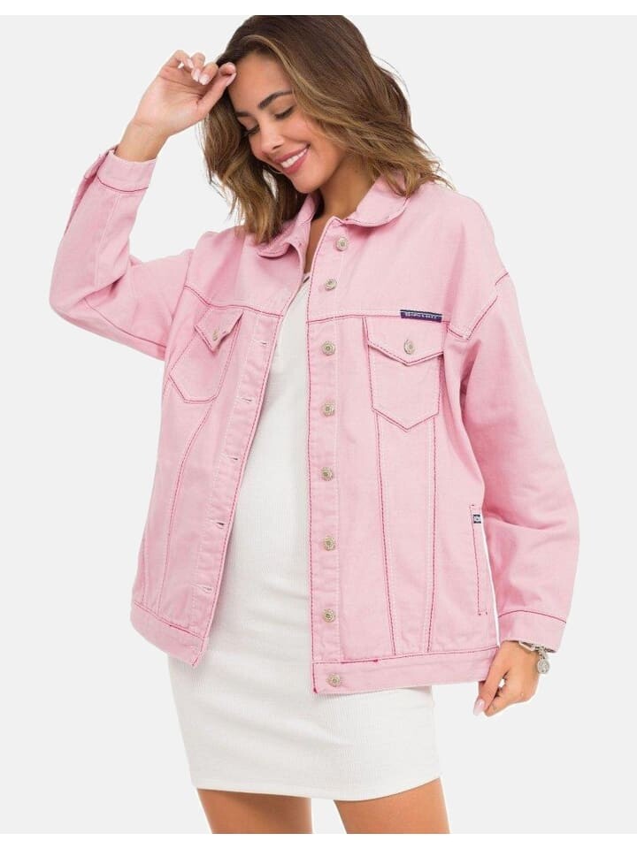 

Джинсовая куртка Cipo & Baxx Jeansjacke, розовый