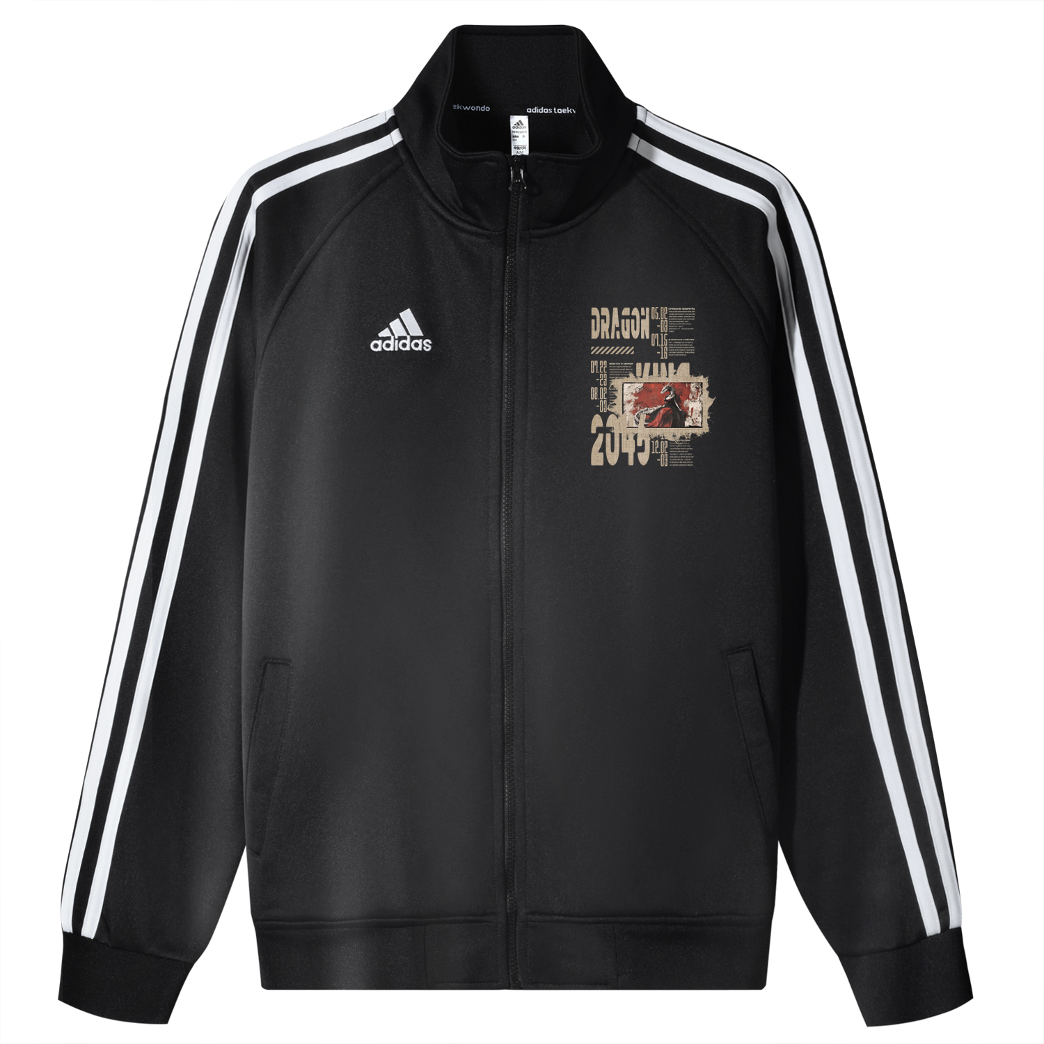 

Adidas Унисекс куртка 3-Stripes черная, Black