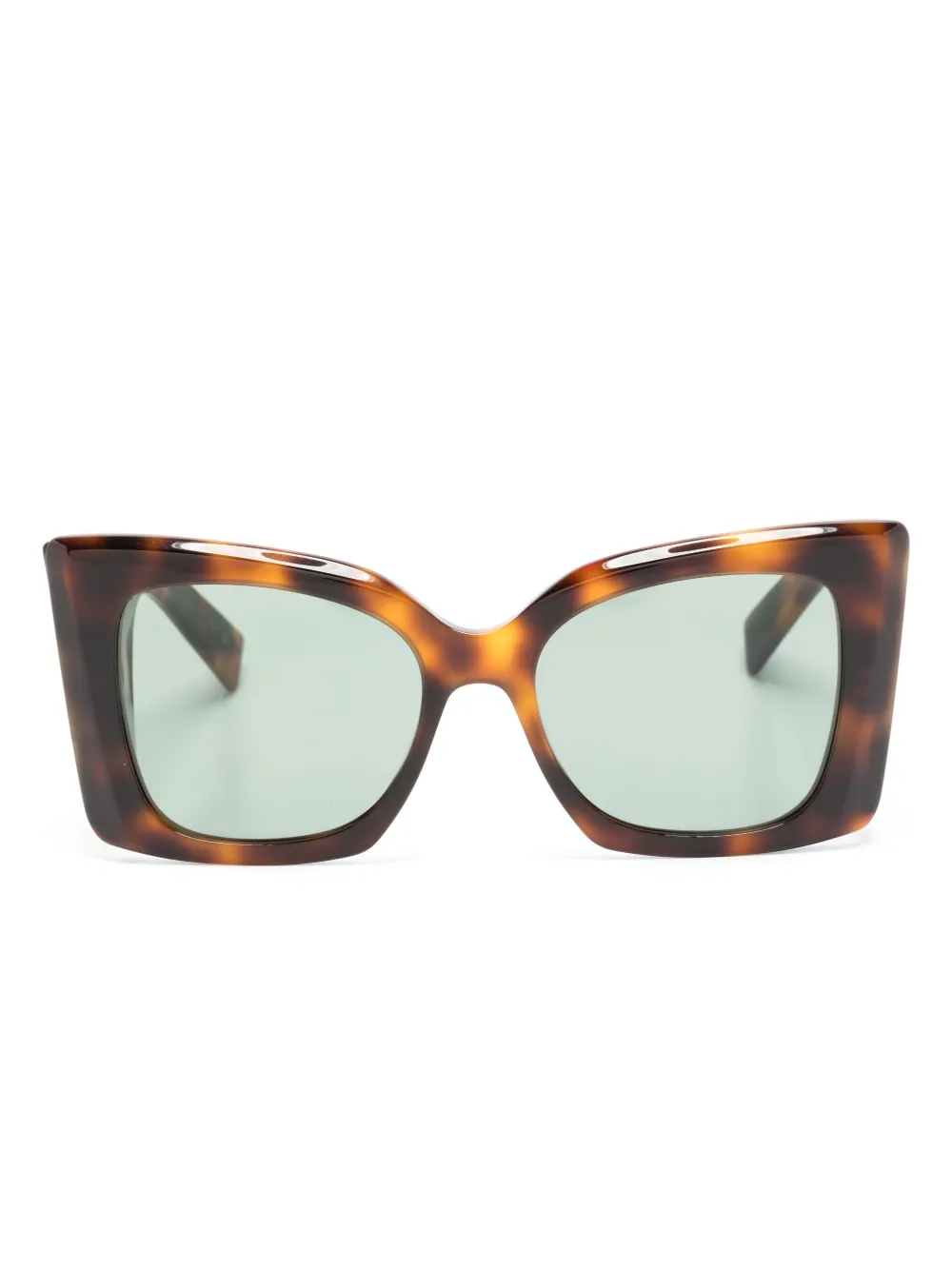 

Солнцезащитные очки Blaze в оправе черепаховой расцветки Saint Laurent Eyewear, коричневый