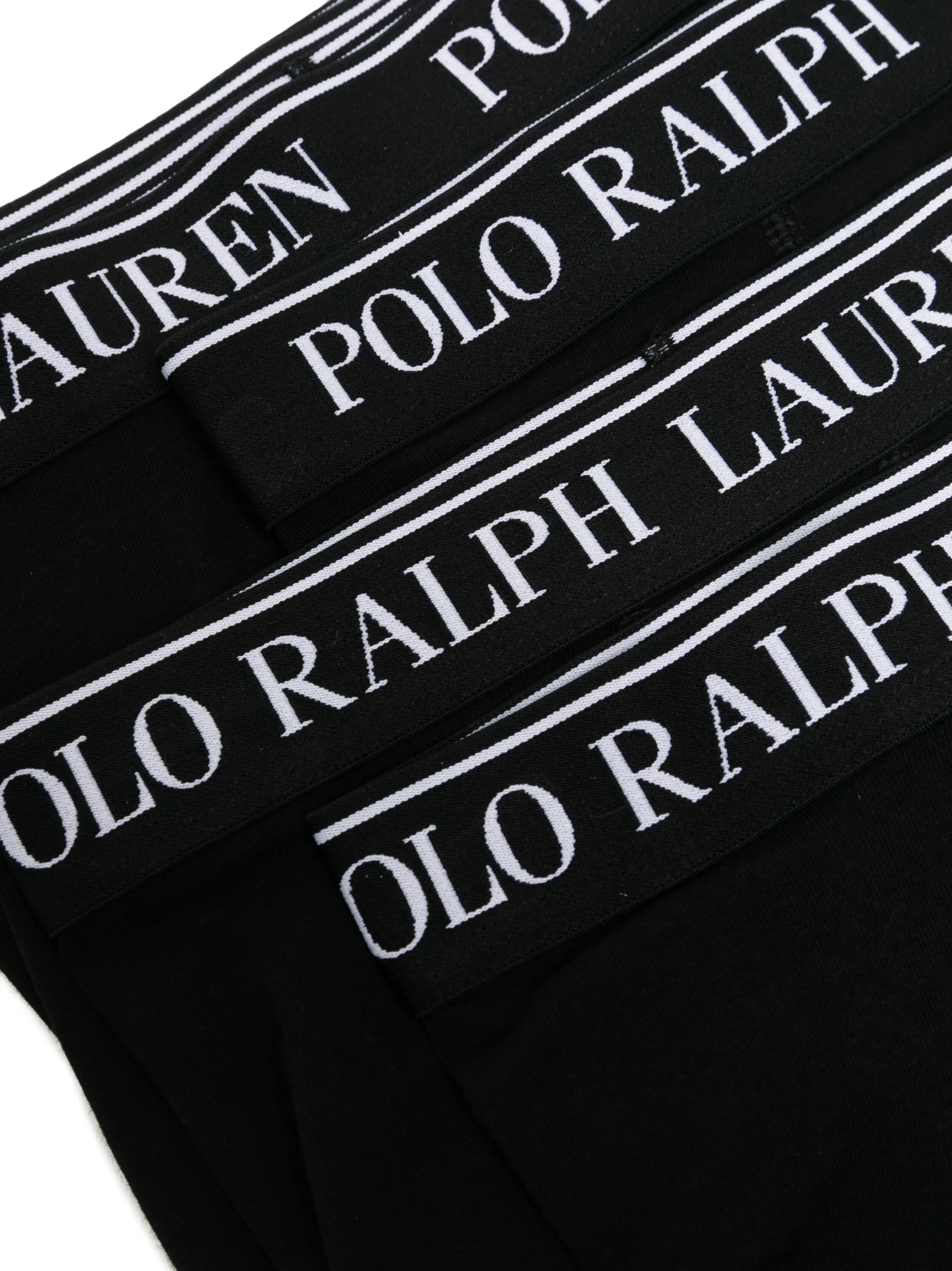 Комплект из пяти боксеров с логотипом Polo Ralph Lauren Kids, черный — фото 3