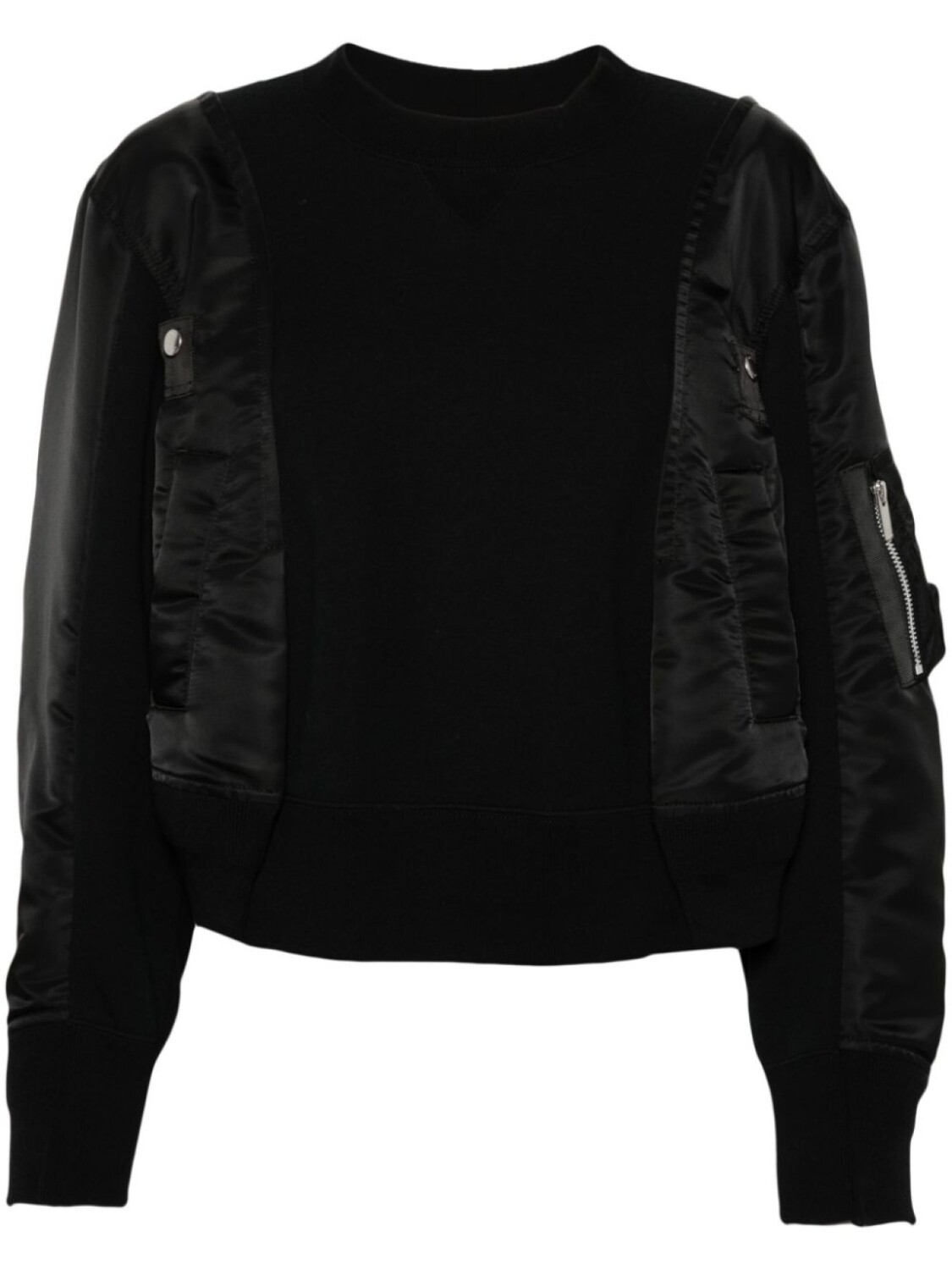 

Sacai толстовка со вставками, черный