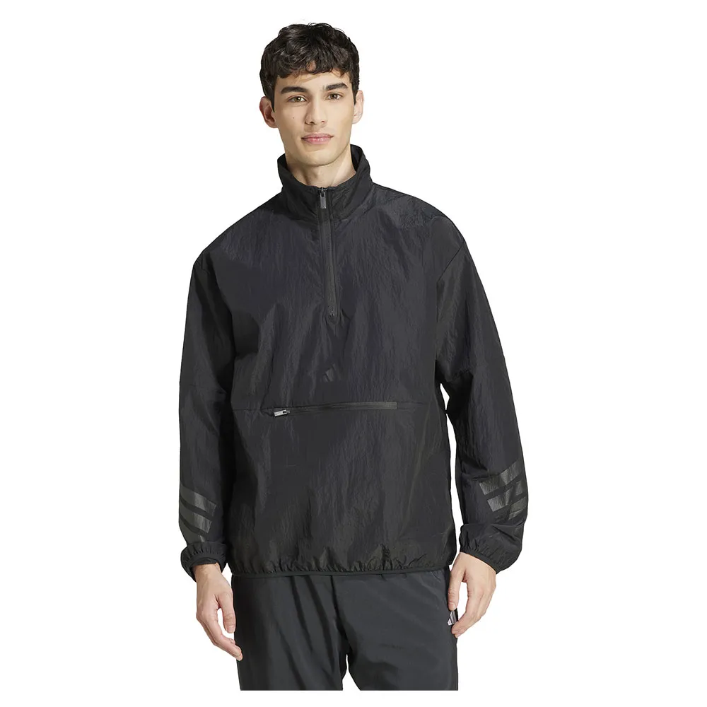 

Толстовка adidas Future Icons 3 Stripes Woven half zip, черный