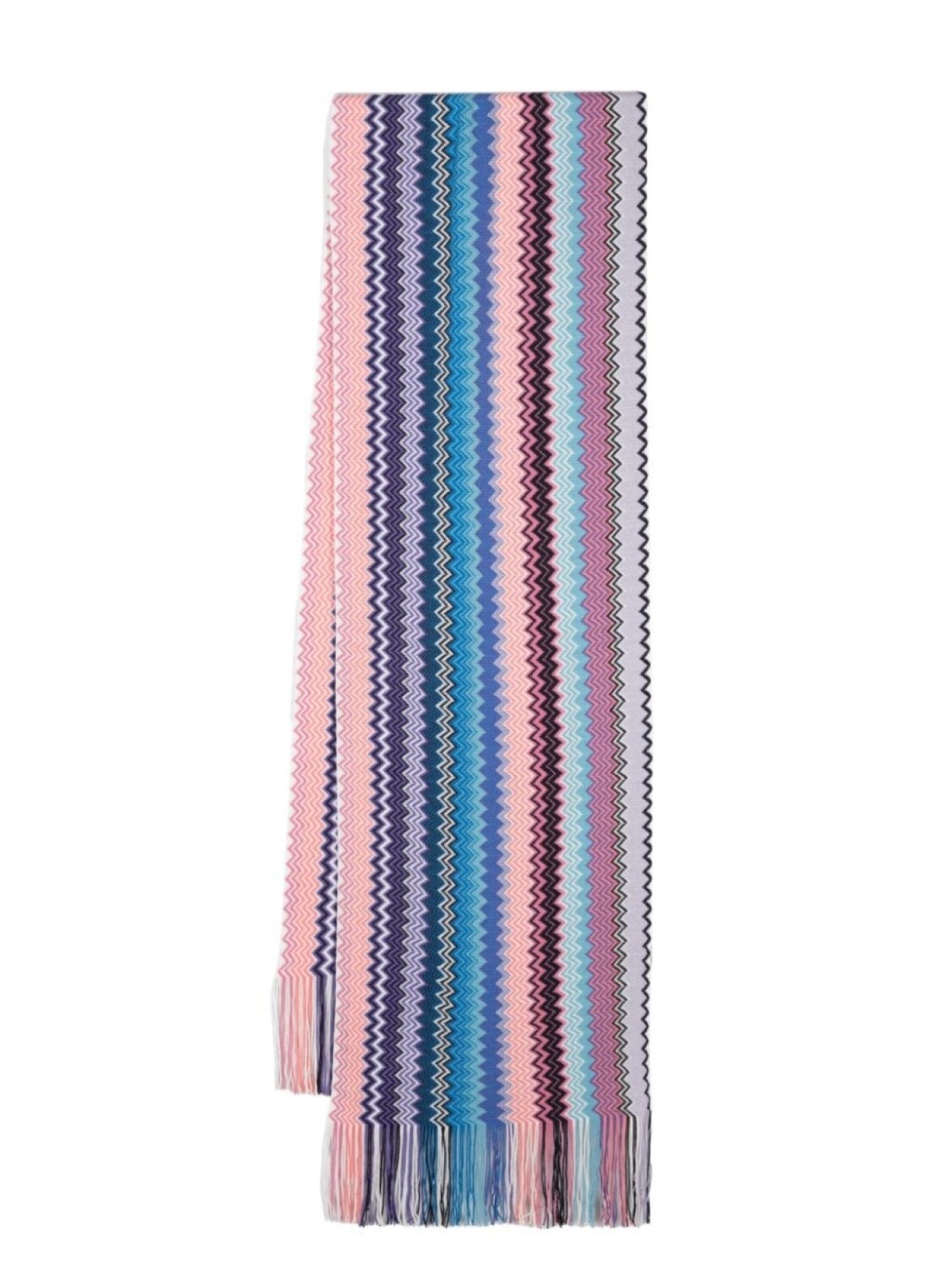 

Missoni шарф с узором зигзаг, синий