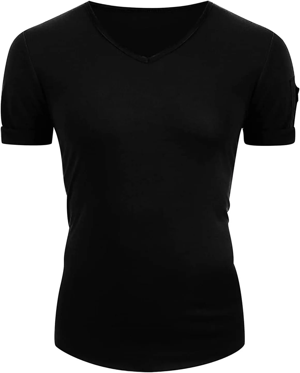 

Майская футболка Maiyifu-GJ для мужчин с V-образным вырезом и молнией