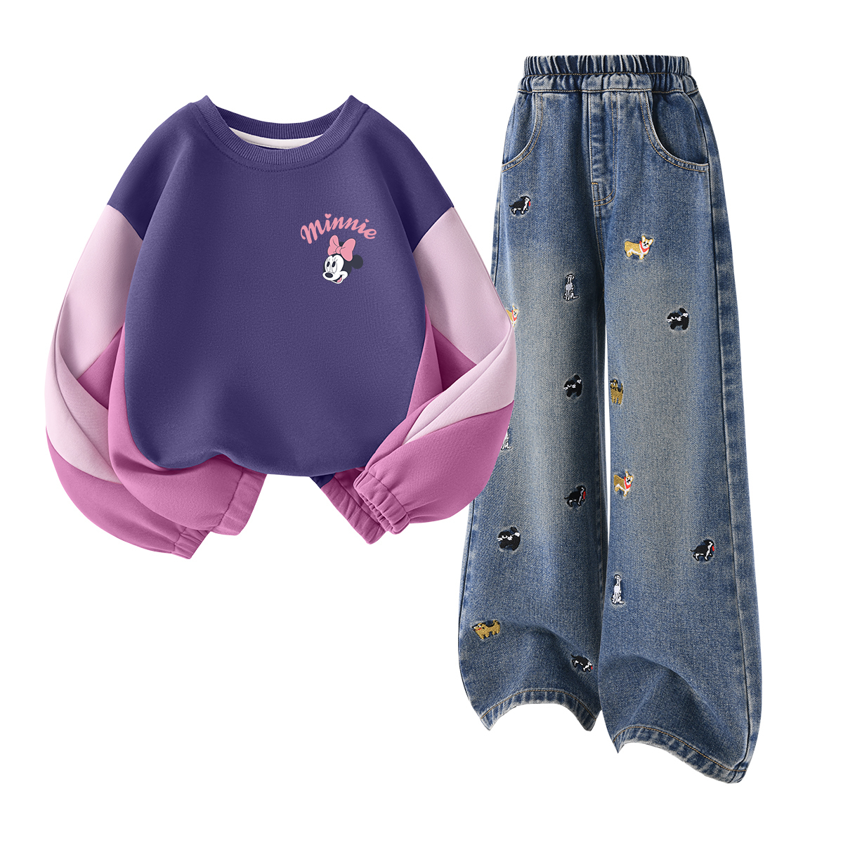 

Детская повседневная спортивная одежда Disney, фиолетовый