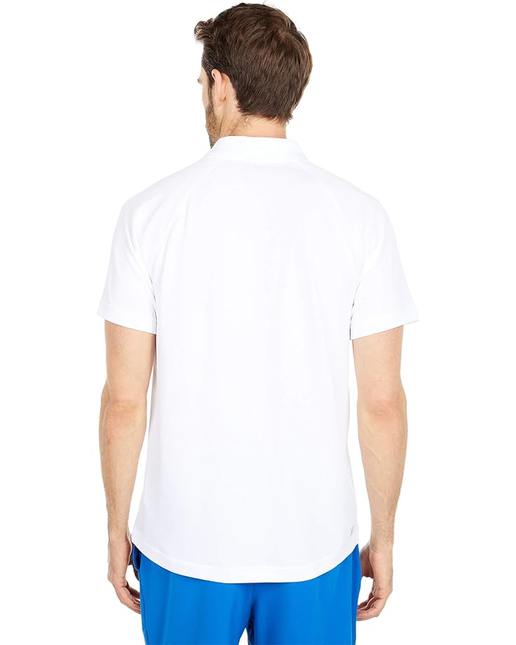 Мужская футболка-поло Lacoste Short Sleeve Sport Breathable Run-Resistant Interlock, White — фото 3