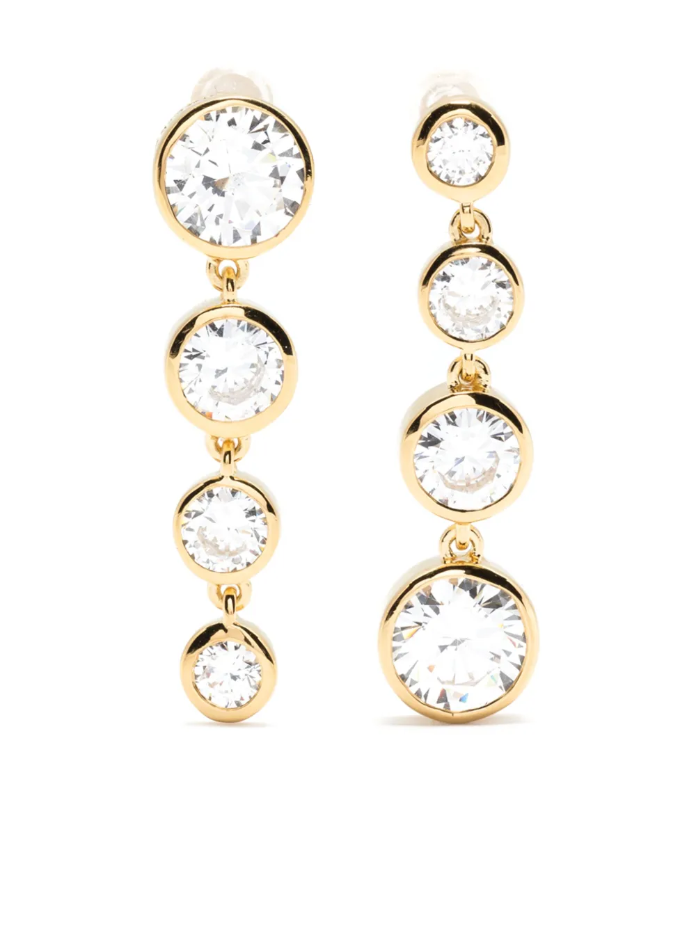 

Серьги-подвески с кристаллами Completedworks, золотой