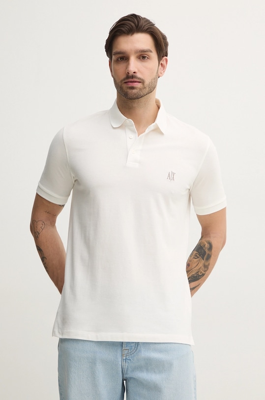 

Хлопковая поло Armani Exchange, белый