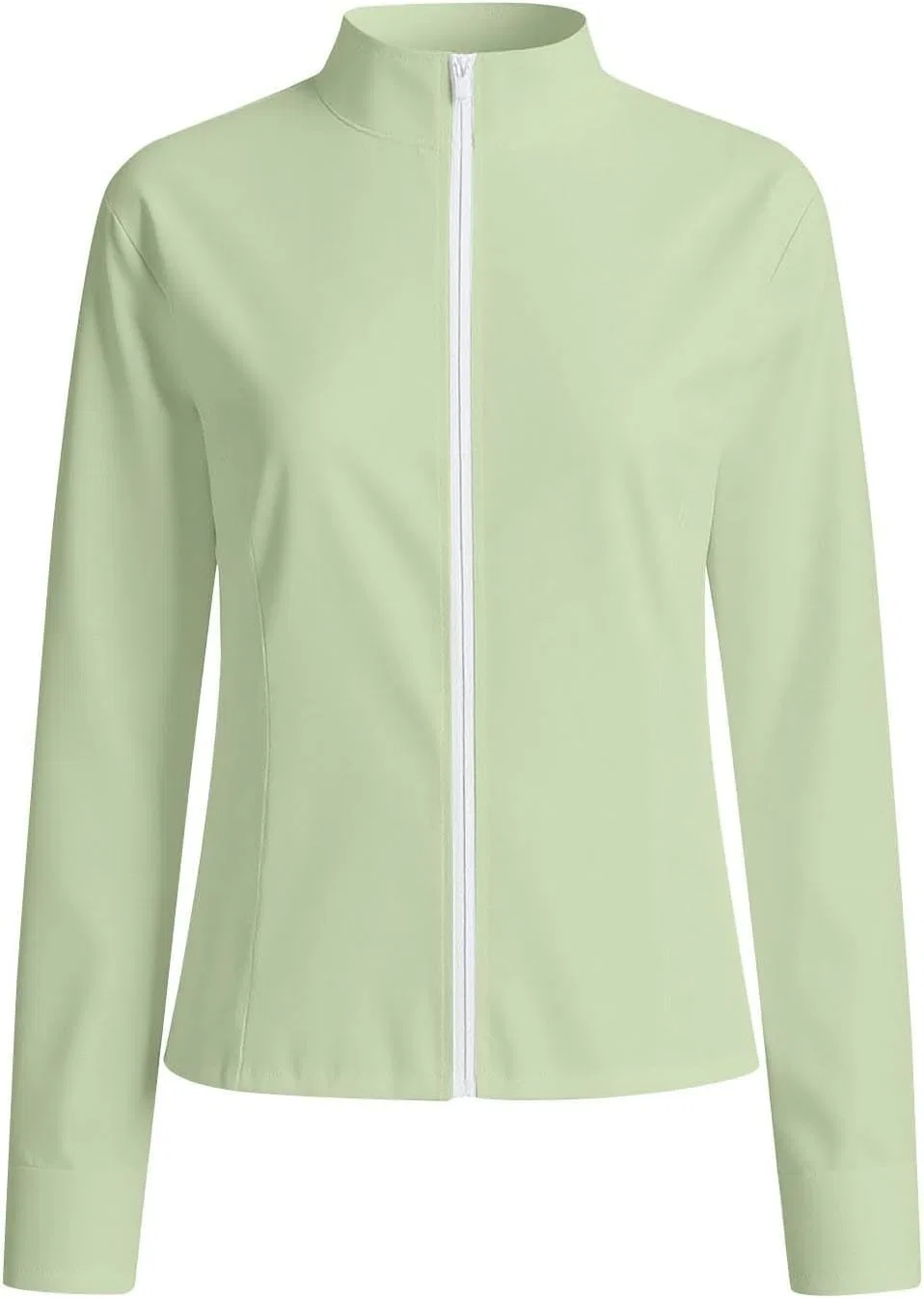 Женская куртка UPF 50+ с длинным рукавом, молнией, Generic, 3a-mint Green — фото 4