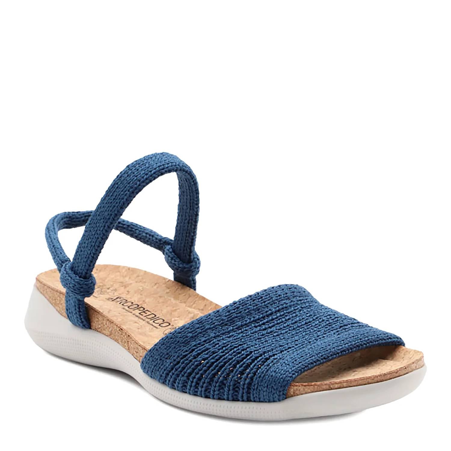 Женские сандалии Arenal из трикотажных джинсов Bue ARCOPEDICO, цвет knit bue jeans — фото 2