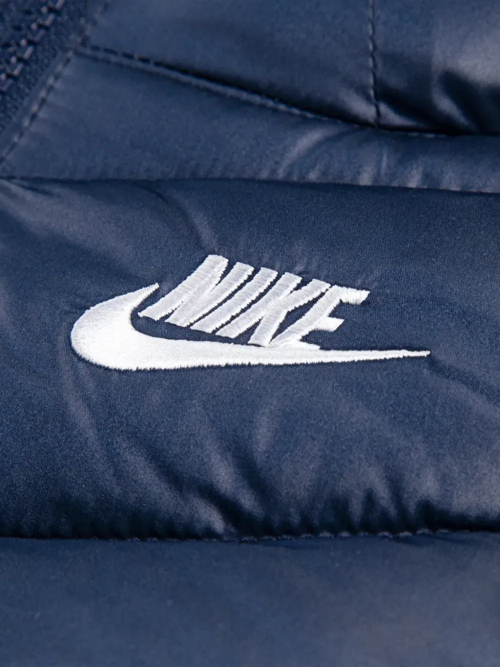 Куртка с капюшоном и вышивкой логотипа Nike Kids, синий — фото 4