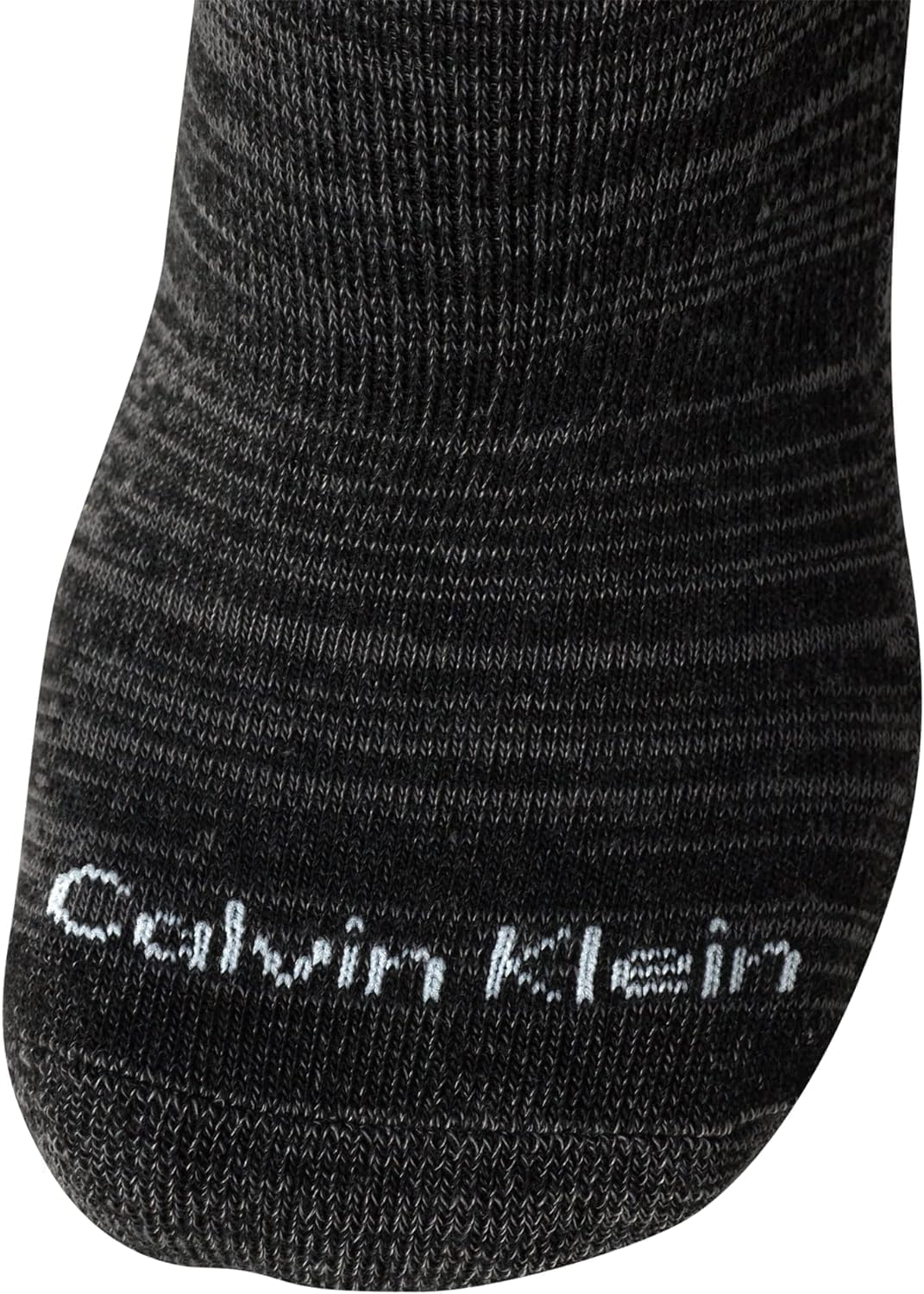 Мужские носки Calvin Klein No Show - 12 пар мягких эластичных повседневных носков с низкой посадкой и нескользящей пяткой, Grey Stripes — фото 4