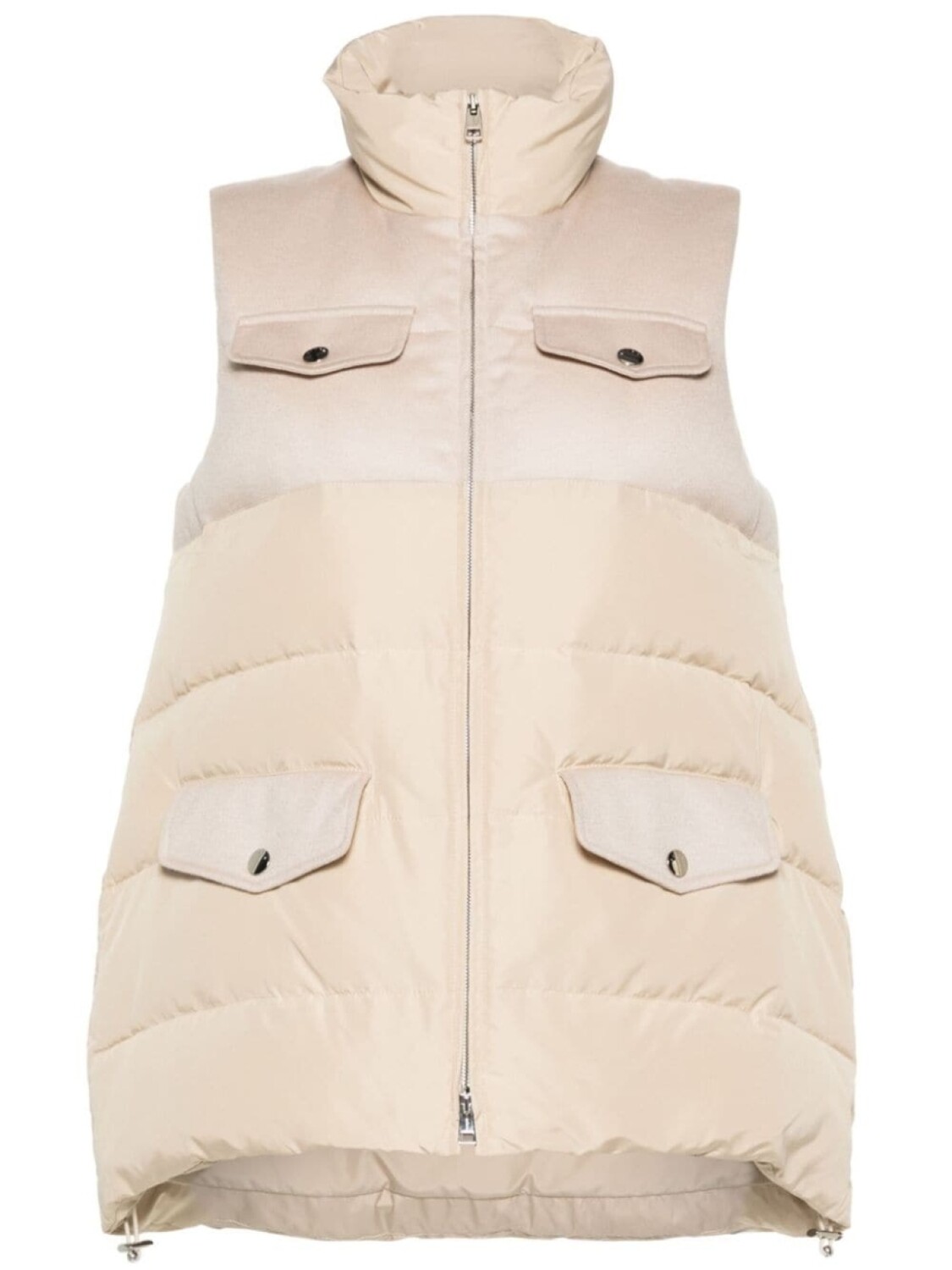 

Kiton стеганый жилет, нейтральный цвет