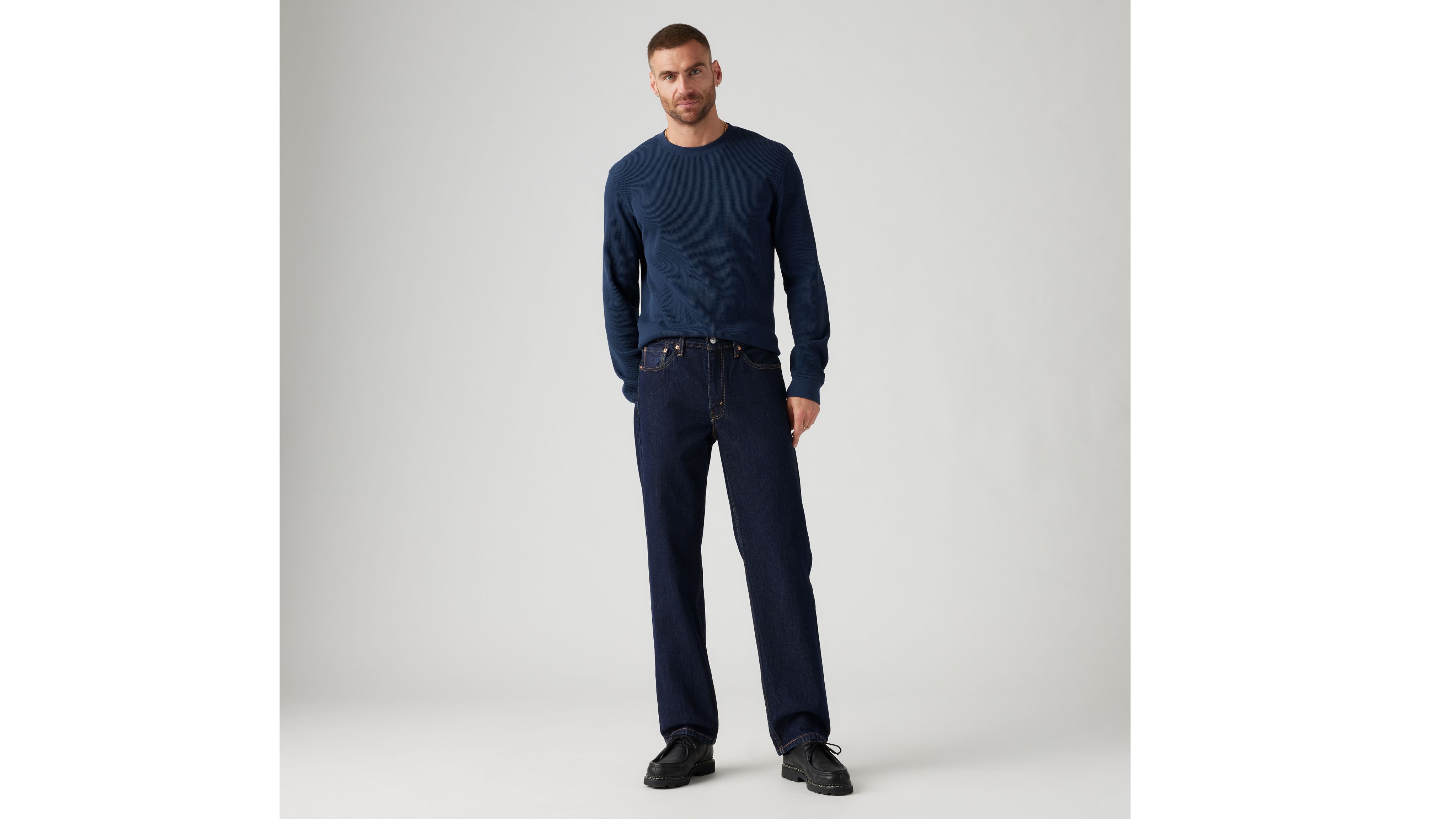 

550 Мужские джинсы свободного кроя Levi's, цвет Rinse - Dark Wash - Non Stretch