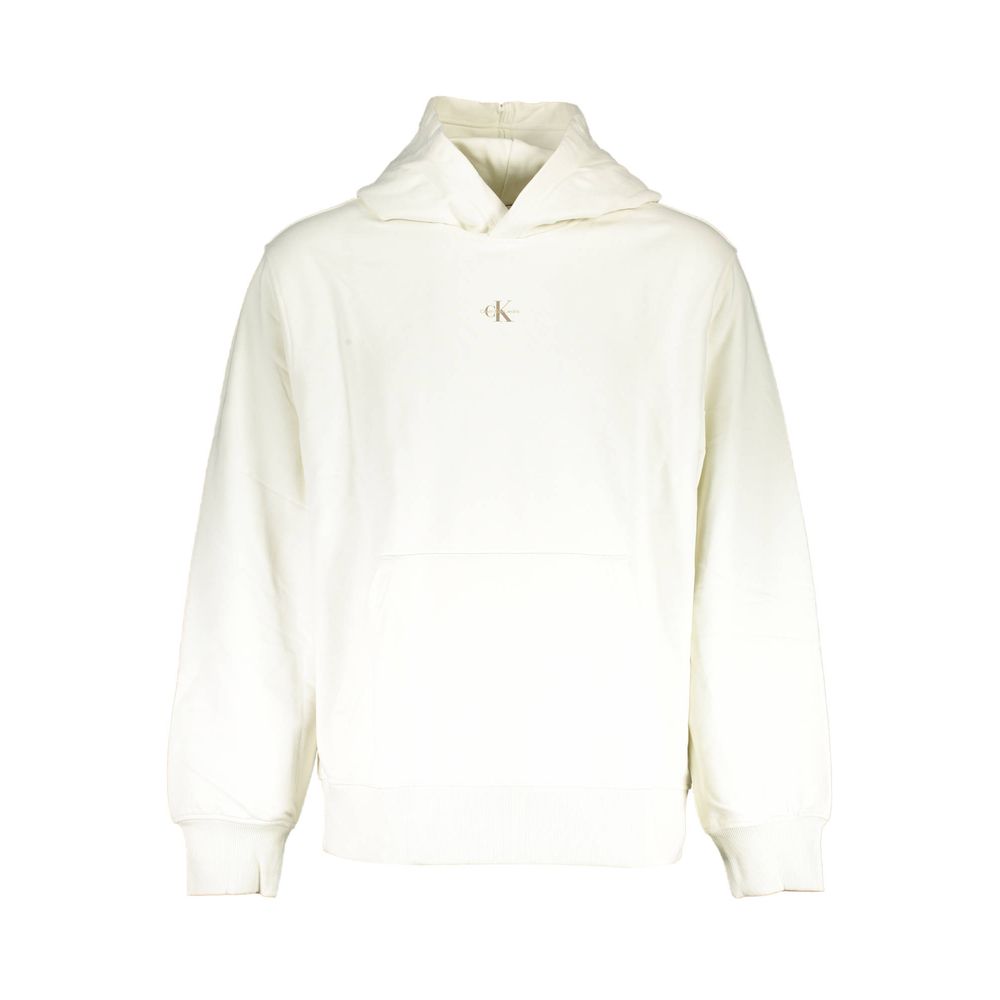 

Белый хлопковый мужской свитер Calvin Klein
