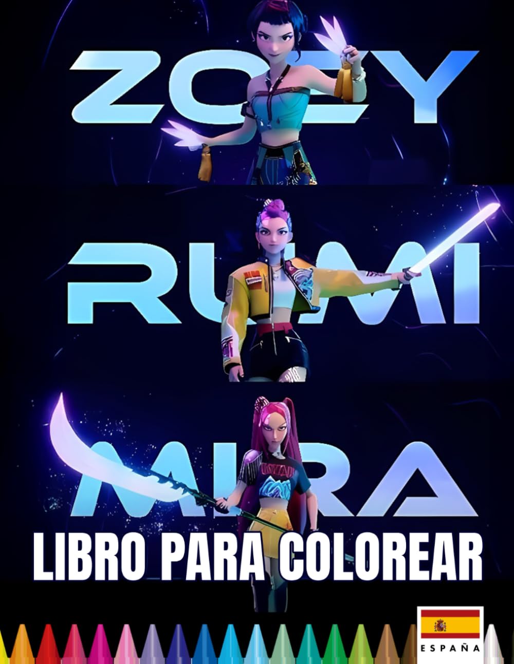 

Libro para colorear Chicas K-P-0-P (Spanish Edition)
