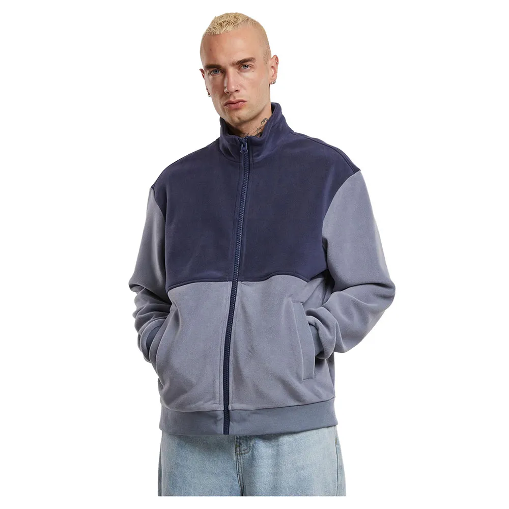 

Толстовка Urban Classics Colour Block Polar Fleece full zip, синий