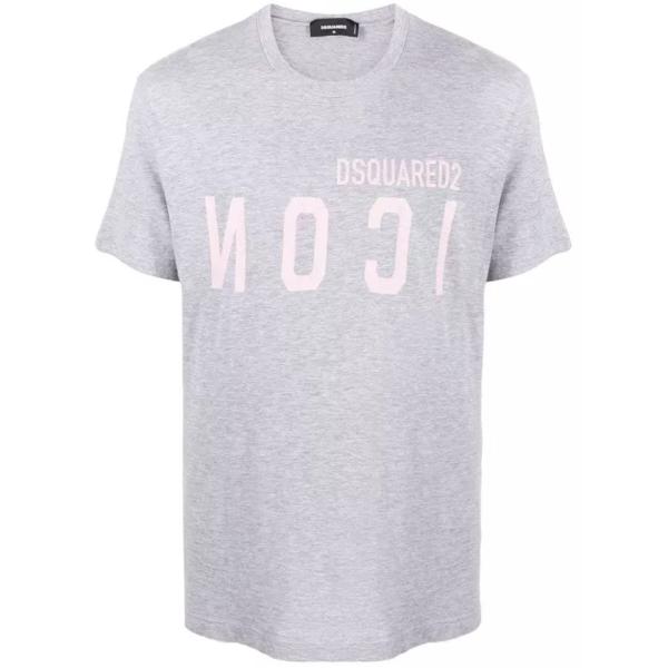 

Футболка reverse logo-print t-shirt Dsquared2, серый