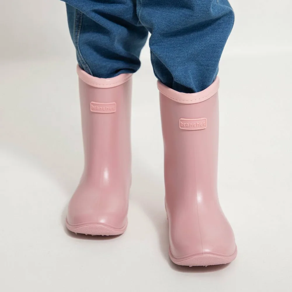 Детские резиновые сапоги с нашивками Branshes, цвет Pink — фото 3