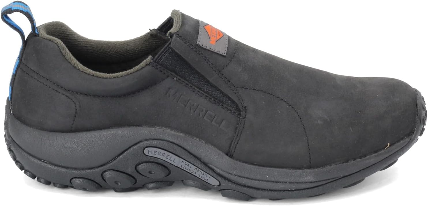 Мужские кожаные слипоны Merrell Jungle Moc, противоскользящие, черный — фото 3