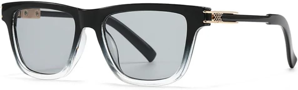 

Мужские солнцезащитные очки класса люкс, модные, серые с градиентом; женские очки с защитой от УФ-излучения UV400 и прозрачными линзами в оправе UUPTTPL, C4 Black Gray