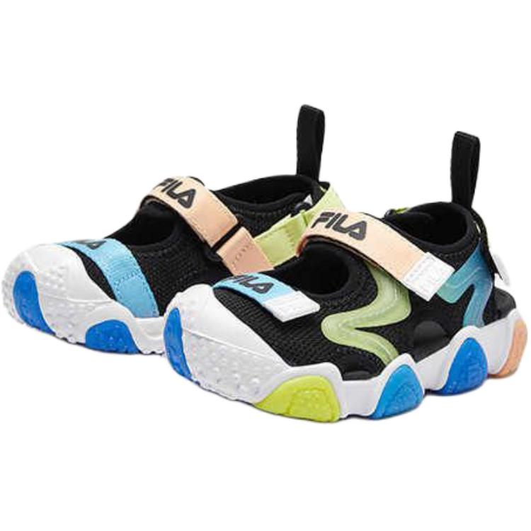 Низкие противоскользящие износостойкие туфли SEASON FSW для малышей FILA KIDS, черный/синий — фото 2