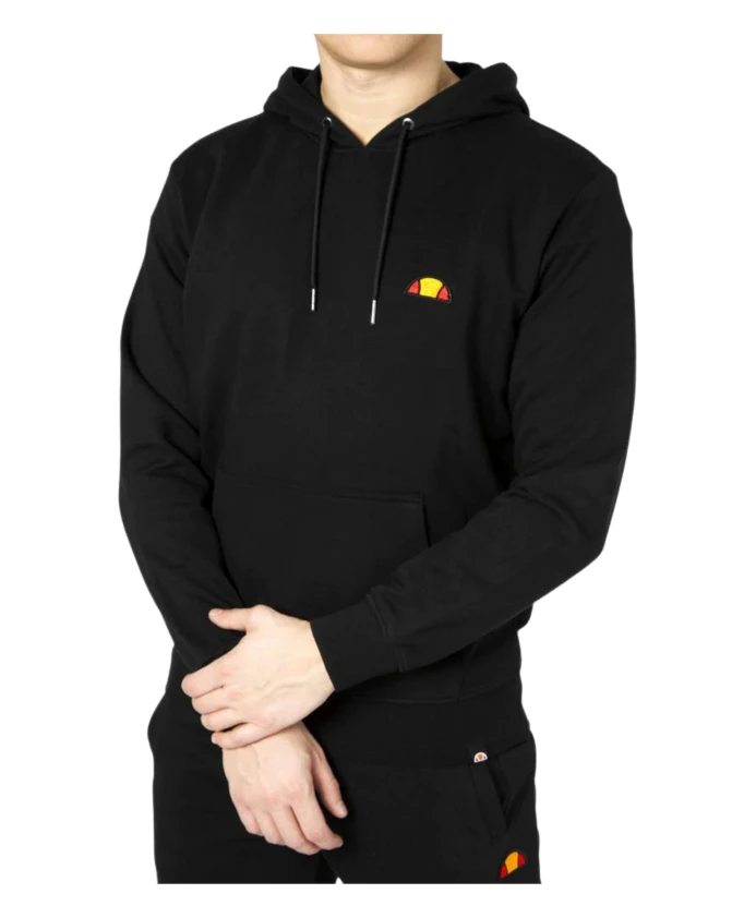 

Черная толстовка с нашивкой и логотипом. Ellesse, черный