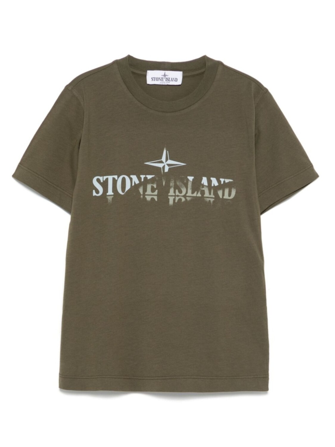 

Футболка с логотипом Stone Island Junior, зеленый